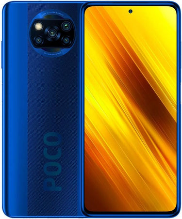 Xiaomi Poco X3 Smartphone,6GB RAM 64GB ROM Teléfono,6.67” FHD DotDisplay Qualcomm Snapdragon 732G Octa-Core Procesador con NFC Cámara Cuádruple (64MP+13MP+2MP+2MP) Versión Global(Azul)